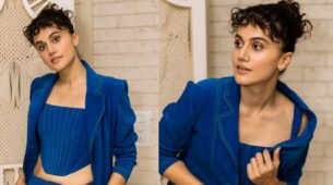 Taapsee Pannu is sight to behold in all-blue pantsuit, see pics