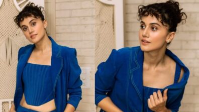 Taapsee Pannu is sight to behold in all-blue pantsuit, see pics