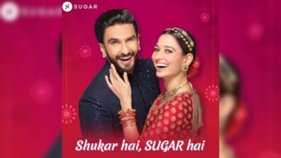 Tamannaah Bhatia and Ranveer Singh are perfect bride n groom in new collaboration video with SUGAR cosmetics, watch