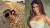 Tara Sutaria feeds stray dogs in Rajasthan while shooting, see pictures