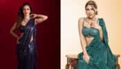 Times when Sunayana Fozdar and Nikki Tamboli slayed oomph game in sensuous deep-neck sarees