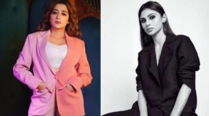 Tina Datta In Pop Color Peach And Pink Or Mouni Roy In Chic Black Monochrome: Whose Pantsuit Vibes Are You Falling For?