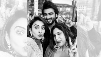 Trio Arjun Kapoor, Rakul Preet Singh, And Bhumi Pednekar All Smiles For Cute Selfie As The Former Announces Their Upcoming Film In A Poetic Way