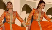 Urvashi Rautela Raises The Glam Quotient High In Orange Gown Look
