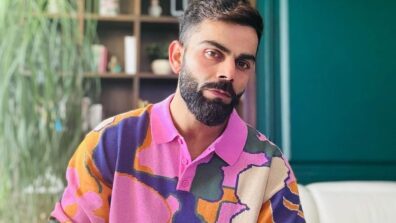 Virat Kohli Dons A Multicoloured Hued Sweatshirt Giving Winter Vibes