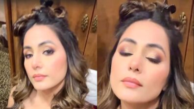 Watch: Hina Khan shares sneak-peek into makeover diaries, looks burning hot in deep-neck shimmery outfit