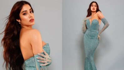 Watch: Janhvi Kapoor slaye in cute aqua blue mermaid Tulle outfit, fans in love