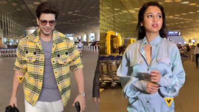 Watch: Karan Kundrra and Tejasswi Prakash spotted together at airport in casuals, fans get ‘romantic couple’ goals