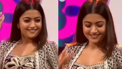 Rashmika Mandanna performs iconic step with folk traditional folk singer, internet loves it