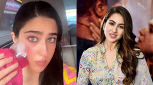 Watch: Sara Ali Khan gives an ice pat to heal her ‘morning facie’