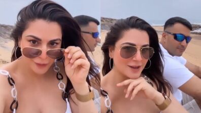 Watch: Shraddha Arya enjoys romantic beach getaway with husband, makes Instagram reel to give ‘couple goals’