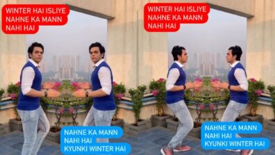 Winter Is Coming: Raj Anadkat is confused whether to shower or not, see hilarious video