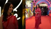 Yami Gautam Sizzles The Anita Dongre Designed Red Silk Saree For Her Red Carpet Look At The Film Festival