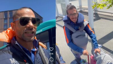 “Yuzi Bana Coolie” – Shikhar Dhawan Shares A Fun Clip Feauturing Yuzvendra And Dhanashree Sharma On Instagram