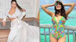 Vaani Kapoor In Floor Sweeping White Gown Or Janhvi Kapoor In Floral Green Garden Monokini; Who Is Grabbing Your Eyes?