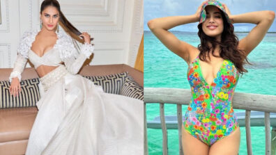 Vaani Kapoor In Floor Sweeping White Gown Or Janhvi Kapoor In Floral Green Garden Monokini; Who Is Grabbing Your Eyes?