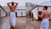 Even -7 chilling snowfall can’t shackle Tiger Shroff’s brewing hotness, after actor ditches his shirt