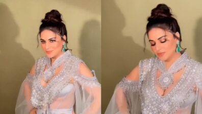 Mera Dil Yeh Pukare Aaja: Shraddha Arya is ultimate visual delight in shimmery, silver slit outfit, we are in love