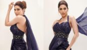 Nikki Tamboli is a born slayer in dark purple velvet corset outfit, see sizzling pic