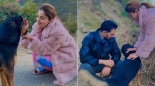 Rubina Dilaik and Abhinav Shukla are blessed with unconditional love from adorable dog in mountains, fans in awe