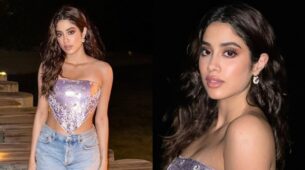 Maldives On Fire: Janhvi Kapoor is all about sensuous vibes in shimmery crop top and denim shorts