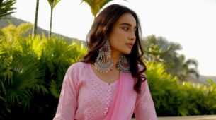 Surbhi Jyoti is an ethereal tale to dream of in pink salwar suit, see pics