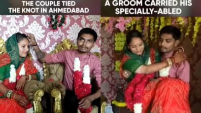 A Groom Carried His Wife While Taking ‘Saat Phere’ In Ahmedabad District Of Gujarat; Is Winning Hearts Of People