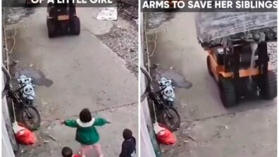 A Little Girl Saving Younger Siblings Goes Viral; Netizens’ Heart Melt