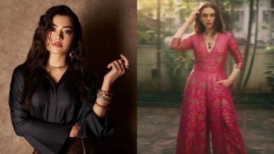 Aditi Rao Hydari In Pink or Rashmika Mandanna In Black: Who Wore The Silk Embroidered Brocade Jumpsuit Better?