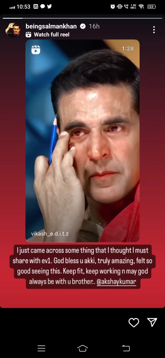 Akshay Kumar's Emotional Video Makes Salman Khan Teary-eyed, Deets ...