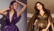 Alaya F To Alia Bhatt: Tinsel Town Divas’ Fascinating Glimpses In Metallic Shine Plunging Gowns