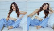 Alaya F’s couch moment in off-shoulder sleeveless top and denim will give you sleepless nights
