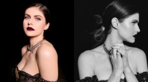 Alexandra Daddario Looks Jaw-Dropping Gorgeous In Strapless Gown; Brown Matte Lipstick Grabs Attention