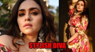 Amruta Khanvilkar Looks Stunning In A Floral Skirt And Crop Top, Netizens Are Lovestruck By Her Beauty