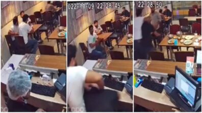 An Unpleasant Video Of A Restaurant Employee Gets Brutally Trashed By Customers For Delay In Order Is Taking Round On Web