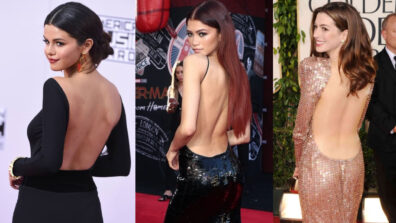 Anne Hathaway, Selena Gomez, And Zendaya Coleman Are Irresistibly Hot In Backless Gowns