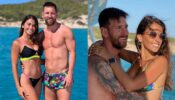 Antonela Roccuzzo and Lio Messi made Ibiza go wild with their fluorescent swimwear