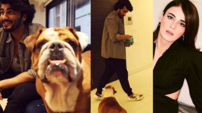 Arjun Kapoor introduces his pet dog Max Kapoor to co-star Radhika Madan  