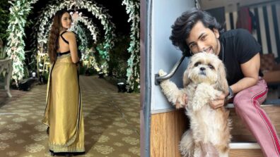 Ashi Singh drops stunner snap in backless saree avatar, Siddharth Nigam says, “kitna masoom…”