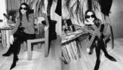 Kendall Jenner exudes her ‘monochrome’ glam, slips in striped t-shirt and tights