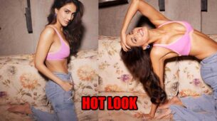 Vaani Kapoor raises heat in drool-worthy pink bralette and denim pants, fans go gaga