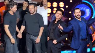 Shah Rukh-Salman Khan own ‘mere Karan-Arjun ayenge’ moment at latter’s birthday bash, watch