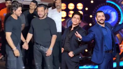 Shah Rukh-Salman Khan own ‘mere Karan-Arjun ayenge’ moment at latter’s birthday bash, watch