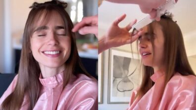 Lilly Colins gets cute bangs for Emily In Paris role