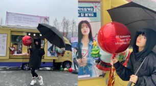 Bae Suzy dotes on Christmas rain, inside pics