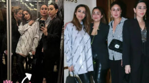 BFF Goals Karisma Kapoor, Malaika Arora, Amruta Arora, And Kareena Kapoor Get Papped At Manish Malhotra’s Party