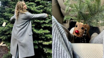 Check Out: Jennifer Aniston’s Festive Vibes Taking Pictures With Christmas Tree; Playing With Rudolph’s And More