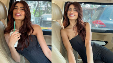 Check out Palak Tiwari’s look in a brilliant Strapless Tube Corset Top and Pants