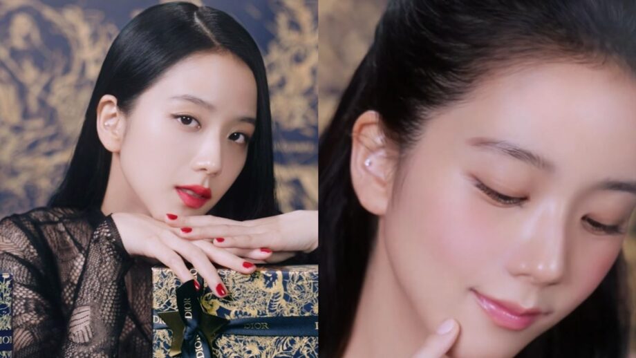 Dior Girl Jisoo Looks Electrifying In Black Ensemble And Bold Red Lipstick 739014