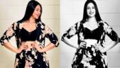 Divyanka Tripathi is a class apart in black floral printed maxi gown, we are crushing
